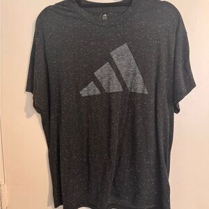 Adidas Black and Gray Short Sleeve Tee